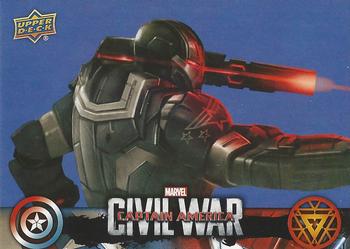 2016 Upper Deck Captain America Civil War (Walmart) #CW41 (War Machine)                               Having helped Iron Man numerous times, War Machine Front