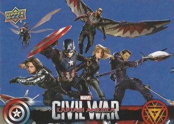 2016 Upper Deck Captain America Civil War (Walmart) #CW44 (Team Captain America)                      Captain America's team is loyal to him, choosing Front