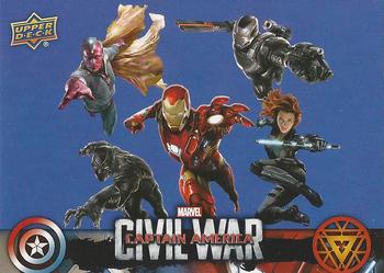 2016 Upper Deck Captain America Civil War (Walmart) #CW45 (Team Iron Man)                             With Captain America leaving the Avengers, Iron Front