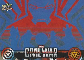 2016 Upper Deck Captain America Civil War (Walmart) #CW47 (Team Iron Man silhouette)                  Iron Man agrees with the Accords because he feels Front