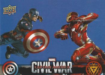 2016 Upper Deck Captain America Civil War (Walmart) #CW50 (Captain America vs. Iron Man)              Because Team Captain America acts Front