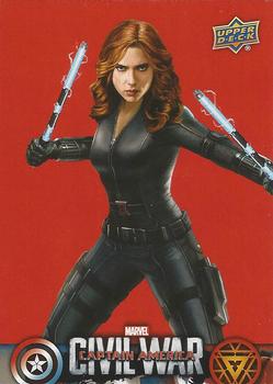 2016 Upper Deck Captain America Civil War (Walmart) #CW3 (Black Widow) In any organization, Black Widow is always one of Front