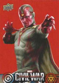 2016 Upper Deck Captain America Civil War (Walmart) #CW11 (Vision) Vision is a synthetic being created by the team's Front