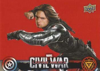 2016 Upper Deck Captain America Civil War (Walmart) #CW16 (Winter Soldier) For more than 50 years, the Winter Soldier was res Front