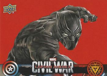 2016 Upper Deck Captain America Civil War (Walmart) #CW17 (Black Panther) As Prince of Wakanda, T'Challa has the birthright Front