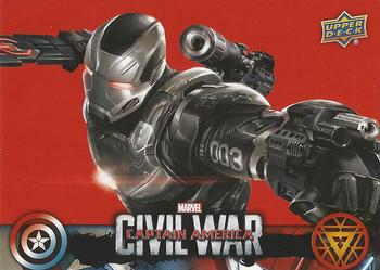 2016 Upper Deck Captain America Civil War (Walmart) #CW22 (War Machine) Even after Stark Industries stopped manufacturing Front