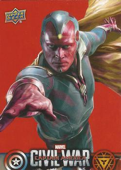 2016 Upper Deck Captain America Civil War (Walmart) #CW23 (Vision) Vision carries the Mind Stone on his forehead Front