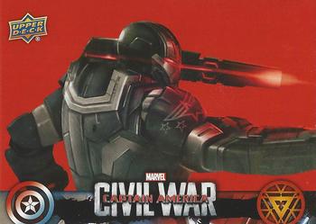 2016 Upper Deck Captain America Civil War (Walmart) #CW41 (War Machine) Having helped Iron Man numerous times, War Machine Front