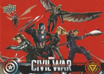 2016 Upper Deck Captain America Civil War (Walmart) #CW44 (Team Captain America) Captain America's team is loyal to him, choosing Front