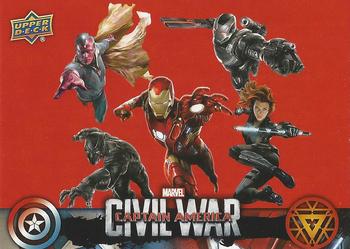2016 Upper Deck Captain America Civil War (Walmart) #CW45 (Team Iron Man) With Captain America leaving the Avengers, Iron Front