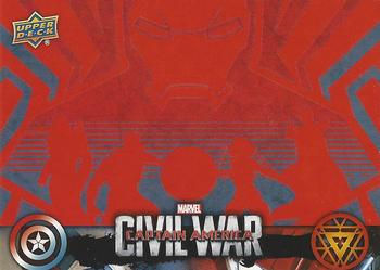 2016 Upper Deck Captain America Civil War (Walmart) #CW47 (Team Iron Man silhouette) Iron Man agrees with the Accords because he feels Front