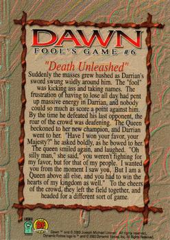 2003 Dynamic Forces Dawn Fool's Game #6 Death Unleashed Back