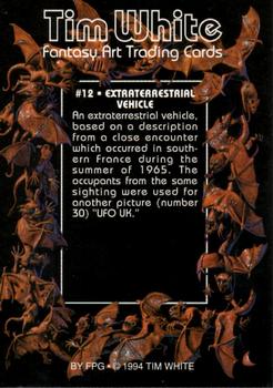 1994 FPG Tim White Fantasy Art #12 Extraterrestrial Vehicle Back