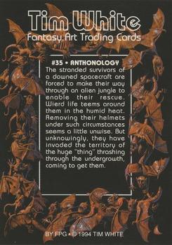 1994 FPG Tim White Fantasy Art #35 Anthonology Back