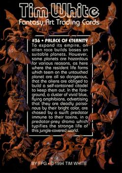 1994 FPG Tim White Fantasy Art #36 Palace of Eternity Back