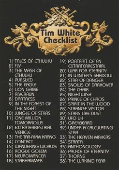 1994 FPG Tim White Fantasy Art #90 Checklist Front
