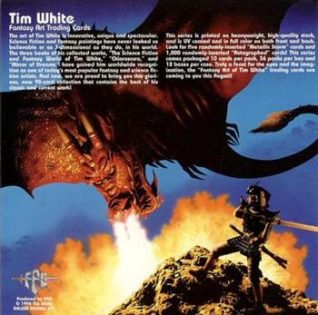 1994 FPG Tim White Fantasy Art #Deluxe 15 Oversized Promo Back