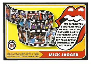 2006 RST The Rolling Stones #001 Mick Jagger: The Tattoo You European Tour of 1982... Back