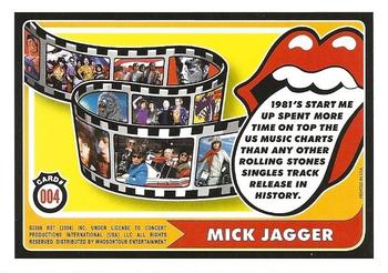 2006 RST The Rolling Stones #004 Mick Jagger: 1981's Start Me Up spent more time... Back