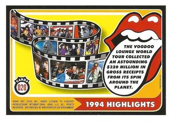 2006 RST The Rolling Stones #020 1994 Highlights: The Voodoo Lounge World Tour... Back