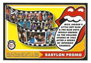 2006 RST The Rolling Stones #021 Babylon Promo: Mick Jagger's Little Boy Blue & The Blue Boys... Back