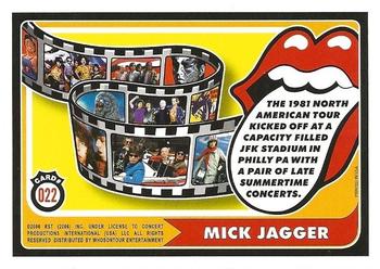 2006 RST The Rolling Stones #022 Mick Jagger:  The 1981 North American Tour... Back
