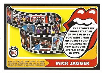 2006 RST The Rolling Stones #049 Mick Jagger: The Stones hit single Start Me Up... Back