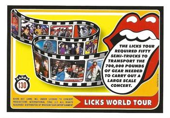 2006 RST The Rolling Stones #130 Licks World Tour: The Licks Tour required fifty... Back