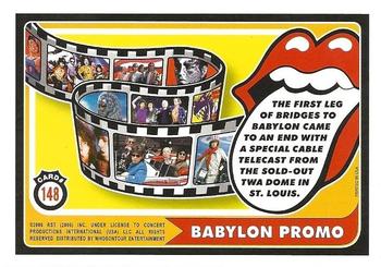 2006 RST The Rolling Stones #148 Babylon Promo: The first leg of Bridges to Babylon... Back