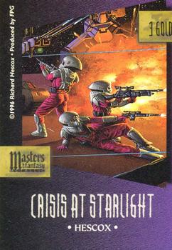 1996 FPG Masters of Fantasy Metallic - Gold Metallic #3 Gold Crisis at Starlight Back