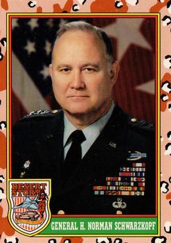 1991 Topps Desert Storm (UK) #4 General H. Norman Schwarzkopf Front