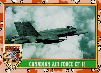 1991 Topps Desert Storm (UK) #17 Canadian Air Force CF-18 Front