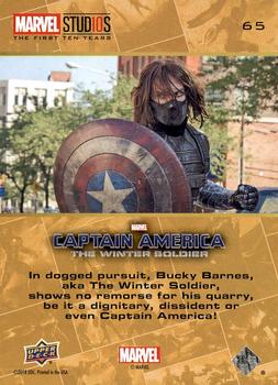2019 Upper Deck Marvel Studios The First Ten Years #65 Bucky Barnes Back
