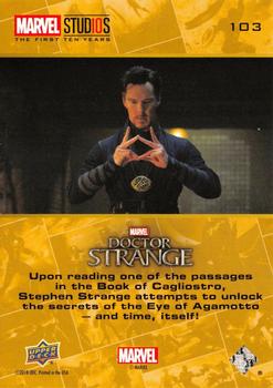 2019 Upper Deck Marvel Studios The First Ten Years #103 Eye of Agamotto Back
