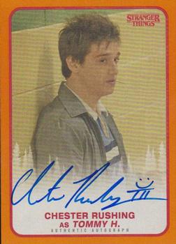 2018 Topps Stranger Things - Autographs Orange #A-TH Chester Rushing Front