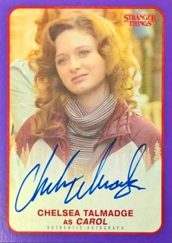 2018 Topps Stranger Things - Autographs Purple #A-CA Chelsea Talmadge Front