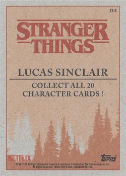 2018 Topps Stranger Things - Character Cards #ST-6 Lucas Sinclair Back