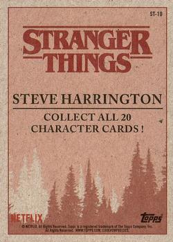2018 Topps Stranger Things - Character Cards #ST-10 Steve Harrington Back