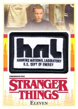 2018 Topps Stranger Things - Commemorative Patch #P-11 Eleven Front