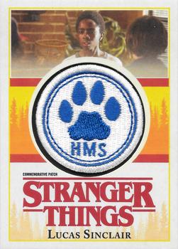 2018 Topps Stranger Things - Commemorative Patch #P-LS Lucas Sinclair Front