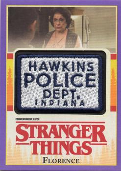 2018 Topps Stranger Things - Commemorative Patch Purple #NNO Florence Front