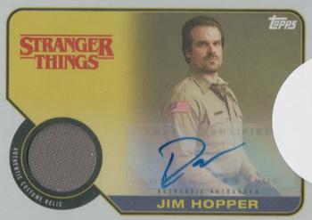 2018 Topps Stranger Things - Costume Relic Autograph #AR-JH David Harbour Front