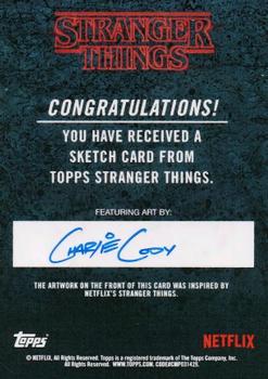 2018 Topps Stranger Things - Sketch Artists #NNO Charlie Cody Back