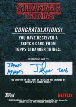 2018 Topps Stranger Things - Sketch Artists #NNO Jason Adams Back