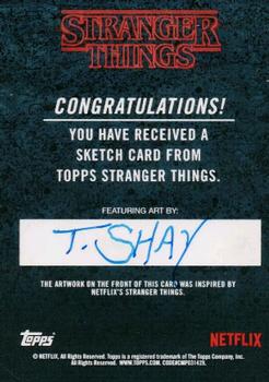 2018 Topps Stranger Things - Sketch Artists #NNO Tim Shay Back