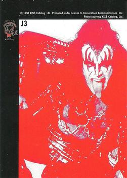 1997 Cornerstone Kiss Series One - Alive Worldwide Tour Gold Foil #J3 Ace Frehley Back