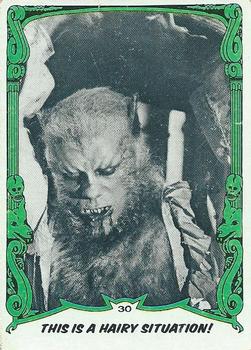 1980 Topps You'll Die Laughing Creature Feature #30 This Is a Hairy Situation! Front