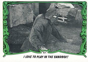 1980 Topps You'll Die Laughing Creature Feature #61 I Love to Play In the Sandbox! Front