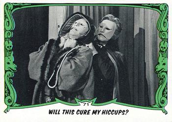 1980 Topps You'll Die Laughing Creature Feature #71 Will This Cure My Hiccups? Front