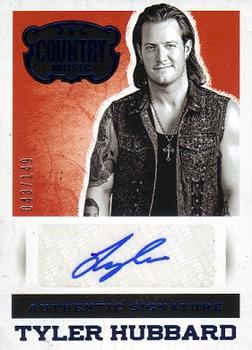 2014 Panini Country Music - Signatures Blue #S-TH Tyler Hubbard Front